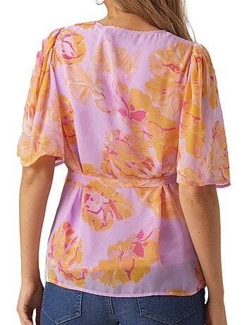 Vero moda dino zwangerschapsblouse paars/oranje voor dames