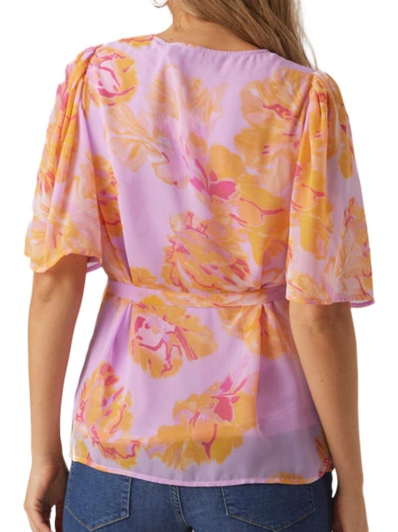 Vero Moda Dino Zwangerschapsblouse Paars/Oranje voor Dames Paars - Kiabi