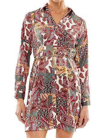 Vero moda dita rode jurk met patroon voor dames