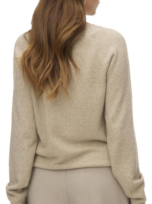 Vero Moda Doffyshine Beige Dames Trui - Kiabi Vero Moda Doffyshine Beige Dames Trui - Kiabi