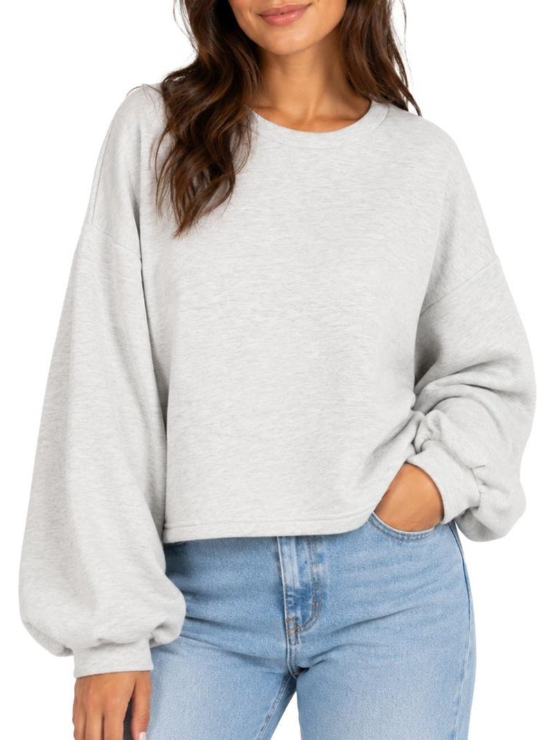 Vero Moda Dolly Dames Sweatshirt Grijs Zilvergrijs - Kiabi