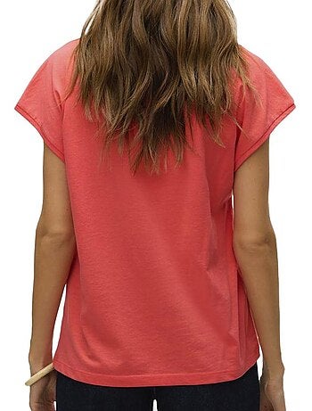 Vero moda dubarry rosé t-shirt voor dames