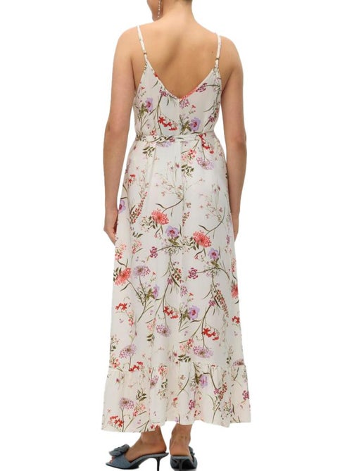 Vero Moda Easy Dames Jurk Beige/Rood/Groen - Kiabi Vero Moda Easy Dames Jurk Beige/Rood/Groen - Kiabi