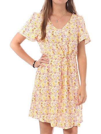 Vero moda easy groene jurk met patroon voor dames