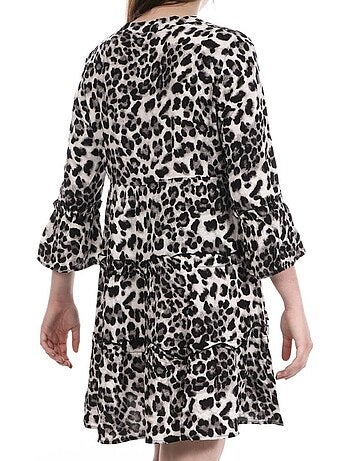 Vero moda easy witte jurk met bloemenprint voor dames