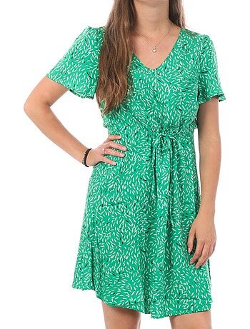 Vero moda easy groene jurk met patroon voor dames