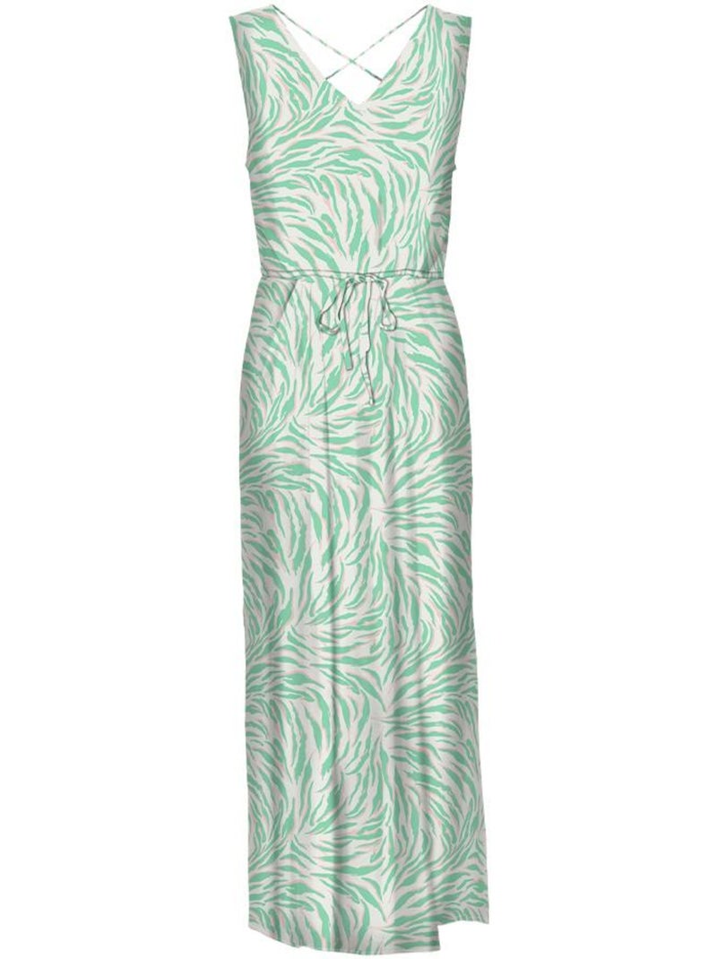 Vero Moda Easy Joy Dames Jurk Groen/Beige Groen - Kiabi