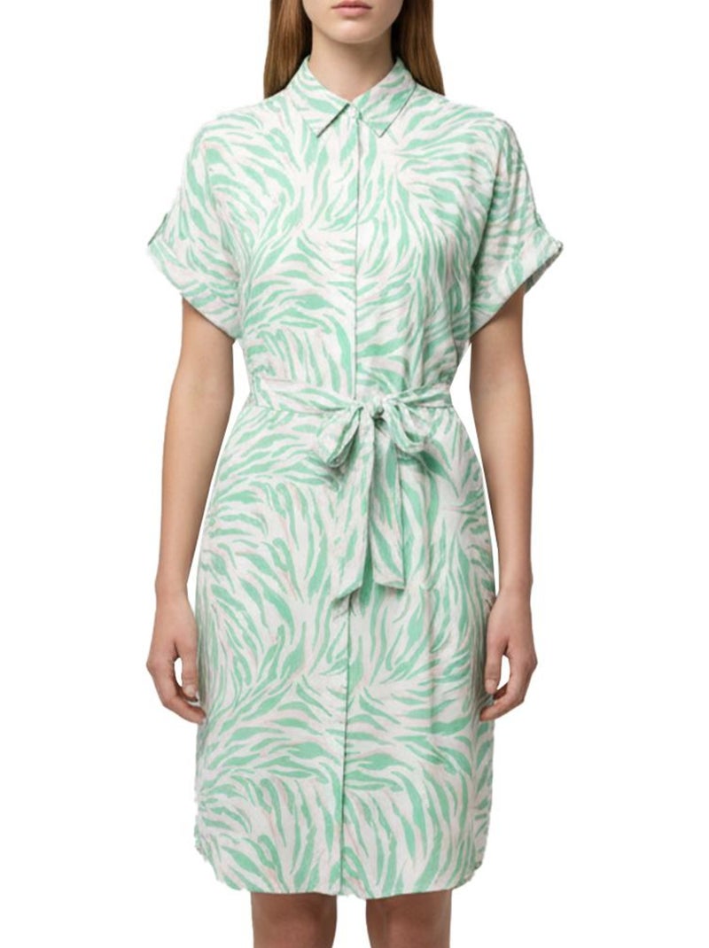 Vero Moda Easy Joy Damesjurk Groen/Beige 10302043 Groen - Kiabi