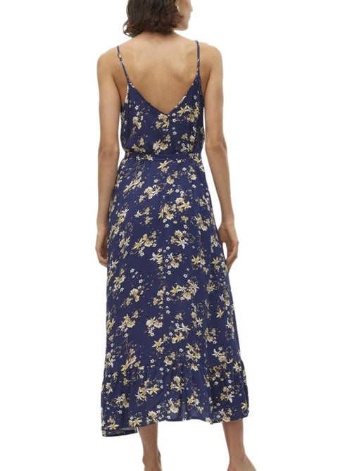 Vero Moda Easy Joy Damesjurk met Marineblauwe en Gele Print - Kiabi Vero Moda Easy Joy Damesjurk met Marineblauwe en Gele Print - Kiabi