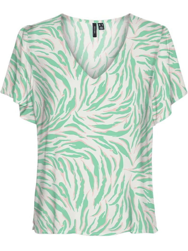 Vero Moda Easy Joy Groen T-shirt voor Dames Groen - Kiabi