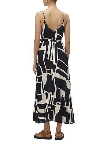 Vero moda easy zwart/beige damesjurk