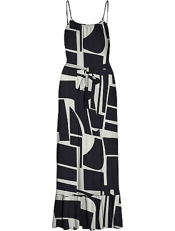 Vero moda easy zwart/beige damesjurk