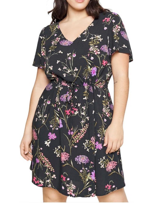 Vero Moda Easy Zwarte Jurk met Patroon voor Dames - Kiabi