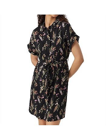 Vero moda easy zwarte overhemdjurk voor dames