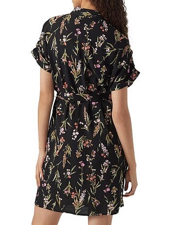Vero moda easy zwarte overhemdjurk voor dames