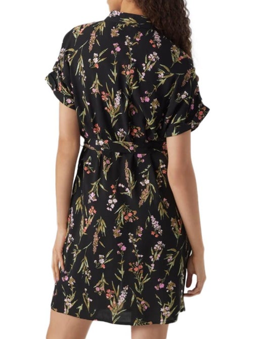 Vero Moda Easy Zwarte Overhemdjurk voor Dames - Kiabi Vero Moda Easy Zwarte Overhemdjurk voor Dames - Kiabi
