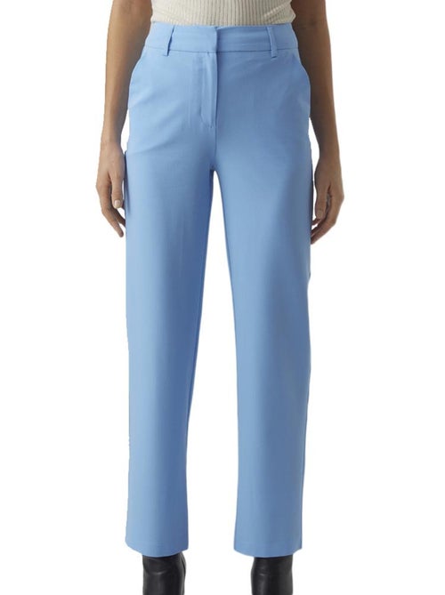 Vero Moda Elda Dames Flared Broek - Blauw - Kiabi Vero Moda Elda Dames Flared Broek - Blauw - Kiabi