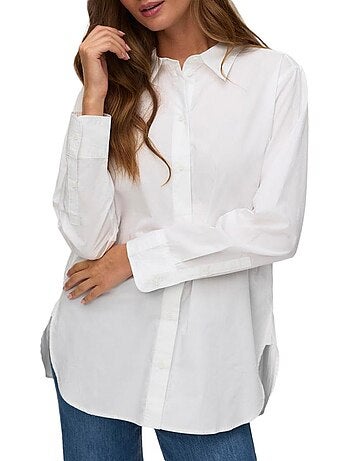 Vero moda elina blauwe damesblouse