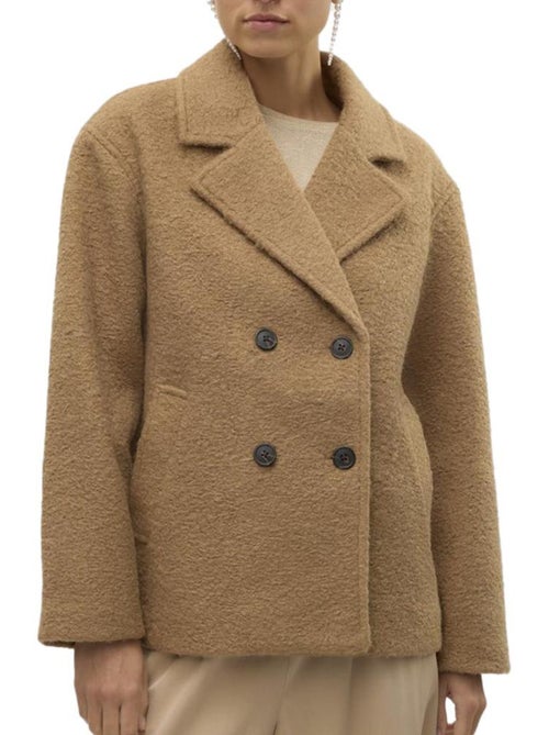 Vero Moda Elite Bella Dames Bruine Jas - Kiabi Vero Moda Elite Bella Dames Bruine Jas - Kiabi