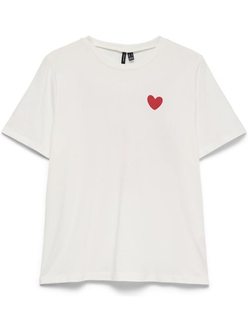 Vero Moda Emma Wit Dames T-shirt - Kiabi
