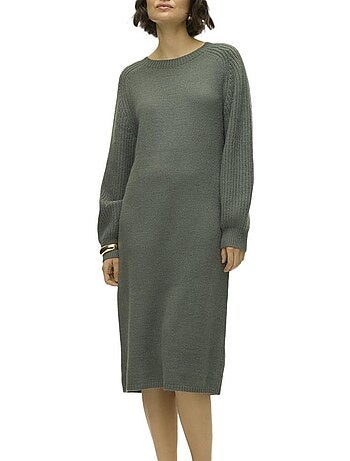 Vero moda enya witte gebreide jurk voor dames