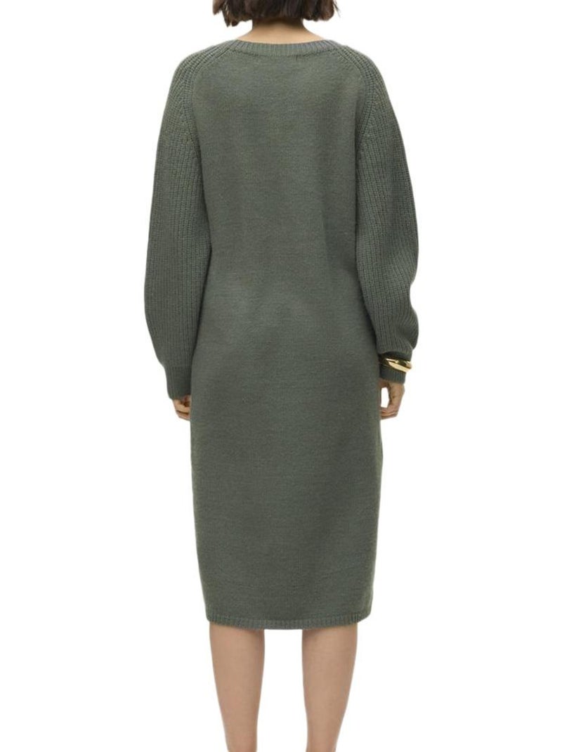 Vero Moda Enya Groene Gebreide Jurk voor Dames Groen - Kiabi