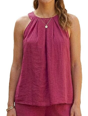 Vero moda evalina fuchsia top voor dames