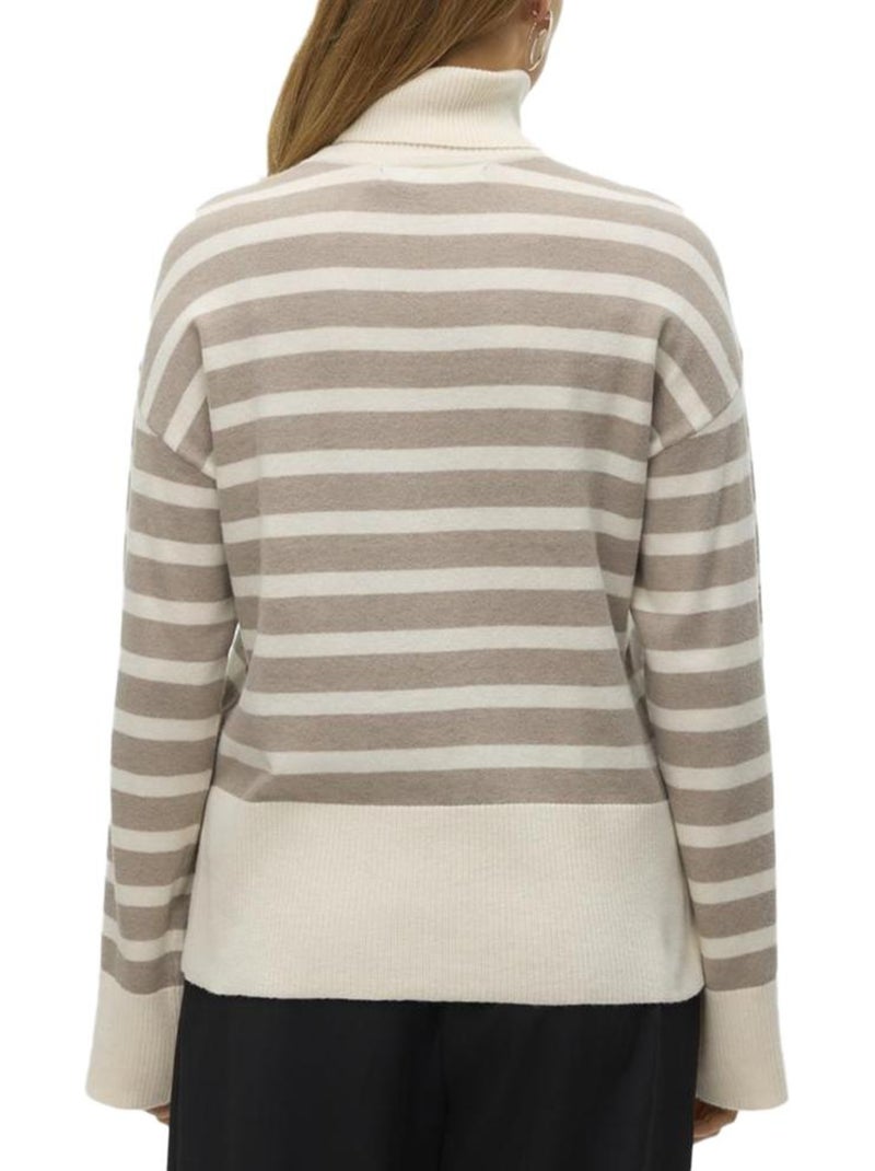 Vero Moda Fantastic Coltrui Dames Wit/Bruin Wit - Kiabi