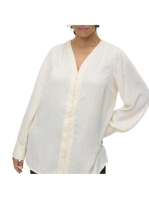 Vero Moda Fasana Beige Damesoverhemd - Stijlvol & Comfortabel - Kiabi Vero Moda Fasana Beige Damesoverhemd - Stijlvol & Comfortabel - Kiabi