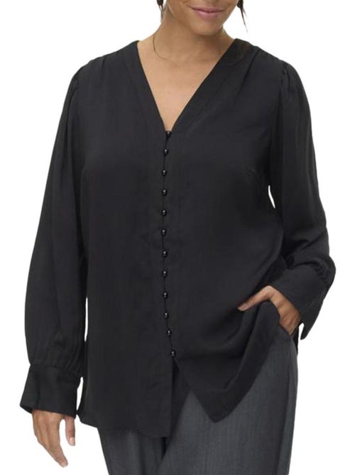 Vero Moda Fasana Zwarte Damesblouse - Kiabi Vero Moda Fasana Zwarte Damesblouse - Kiabi