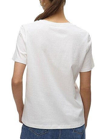 Vero moda feyola wit dames t-shirt