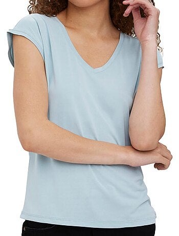 Vero moda filli turquoise t-shirt voor dames
