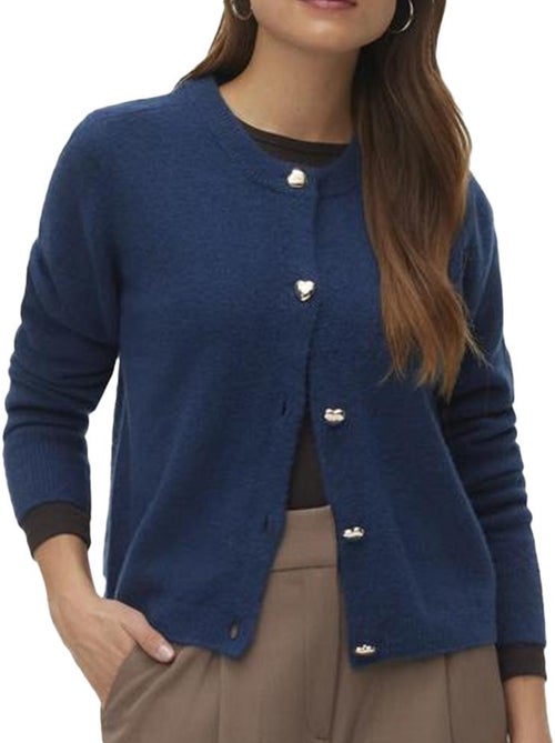 Vero Moda Fiona Dames Gilet - Marineblauw - Kiabi Vero Moda Fiona Dames Gilet - Marineblauw - Kiabi