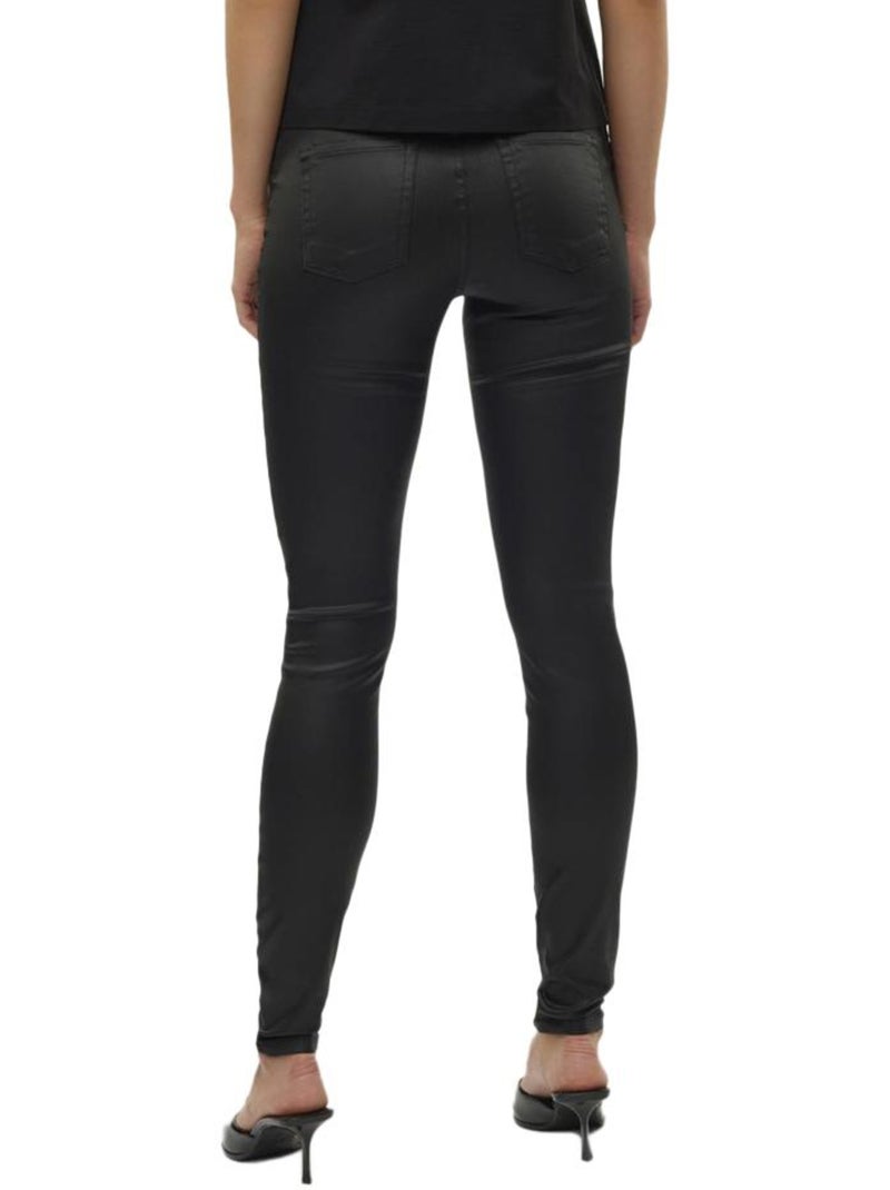 Vero Moda Flash Slim Fit Zwarte Damespantalon Zwart - Kiabi