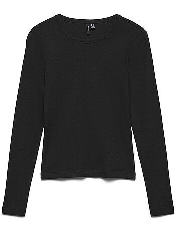 Vero moda folia zwarte top voor dames
