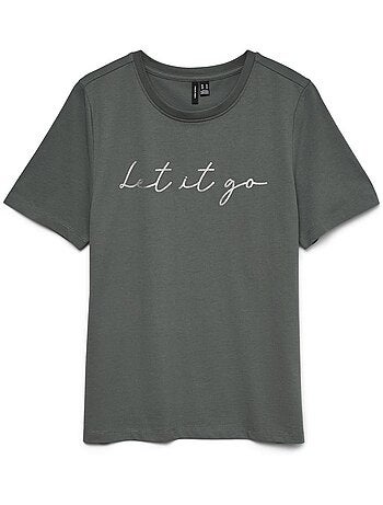 Vero moda folina groen t-shirt voor dames