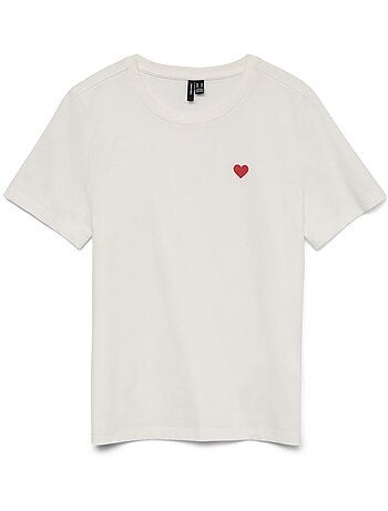 Vero moda folina wit dames t-shirt