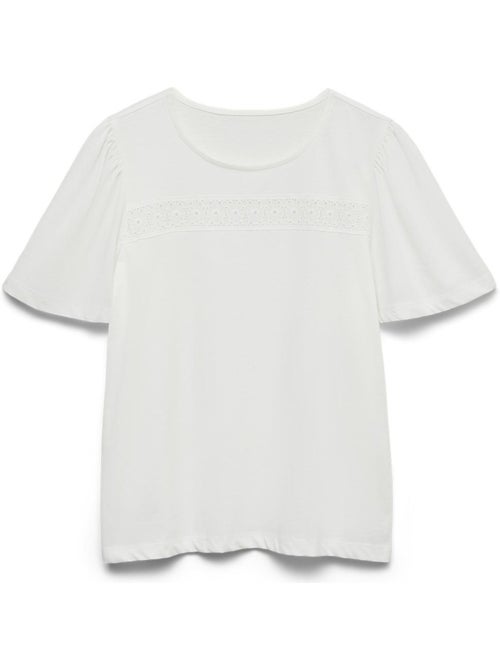 Vero moda fomia wit t-shirt voor dames - Kiabi