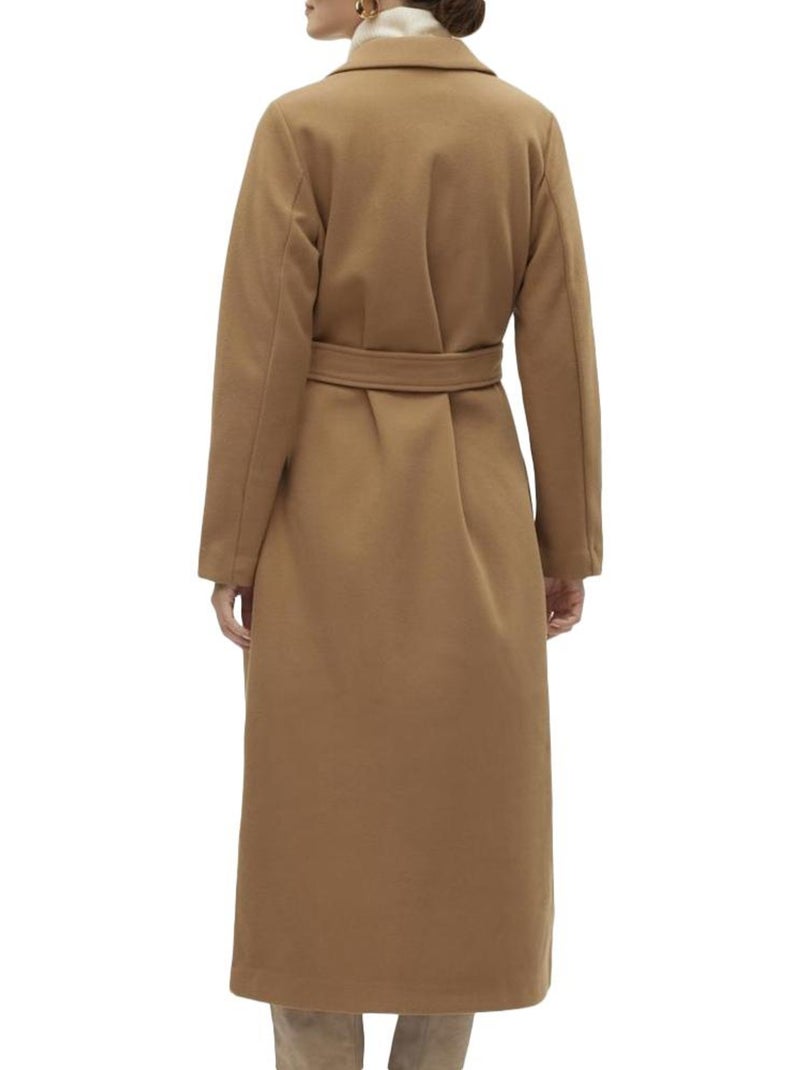 Vero Moda Fortuneaya Camel Damesmantel Cappuccinobruin - Kiabi
