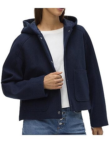 Vero moda fortunerome damesvest - marineblauw