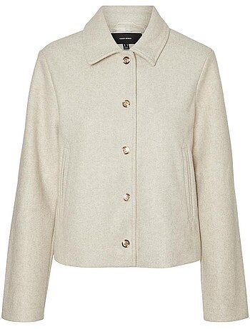 Vero moda fortunesofia beige damesvest