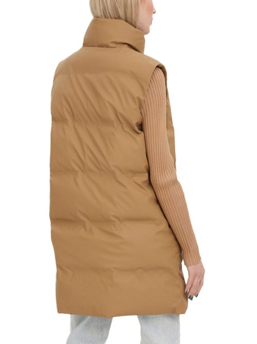 Vero Moda Gecoate Mouwloze Bodywarmer Dames Bruin TGY - Kiabi Vero Moda Gecoate Mouwloze Bodywarmer Dames Bruin TGY - Kiabi