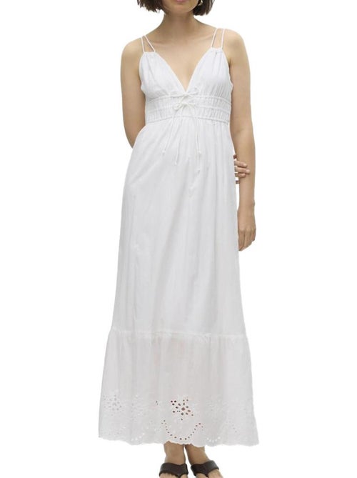 Vero Moda Gella Witte Jurk voor Dames - Kiabi Vero Moda Gella Witte Jurk voor Dames - Kiabi