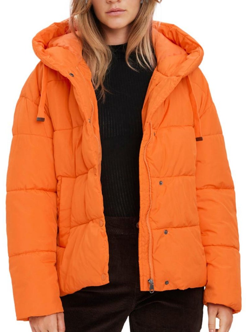 Vero Moda Gemmaholly Oranje Dames Pufferjack Oranje - Kiabi