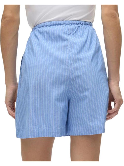 Vero Moda Gili Dames Short met Patroon Blauw - Kiabi Vero Moda Gili Dames Short met Patroon Blauw - Kiabi
