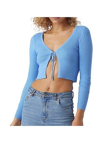 Vero moda glory blauw damesgilet