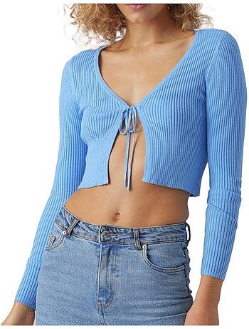 Vero moda glory blauw damesgilet