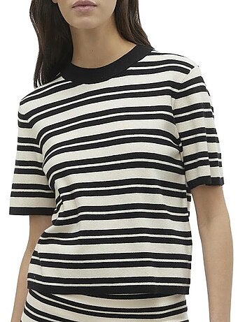 Vero moda gold dames t-shirt beige/zwart