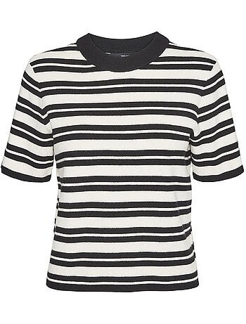 Vero moda gold dames t-shirt beige/zwart