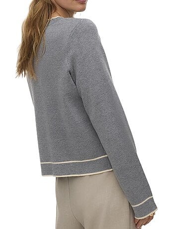 Vero moda gold dames trui grijs